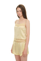 LACE TRIM SLIP CAMISOLE (YELLOW)
