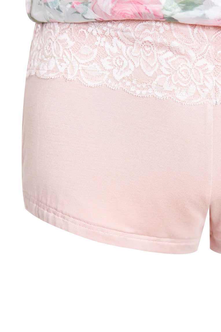 ROSE FLAIR MIDI SKIRT (PINK)