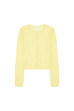 MOHAIR SLIM-FIT CARDIGAN (LEMON)