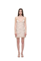 FLORAL HOTFIX MINI SLIP DRESS (LIGHT PINK)