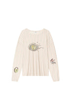 WALLPAPER POINTELLE LONG SLEEVE T-SHIRT (MELANGE GRAY)
