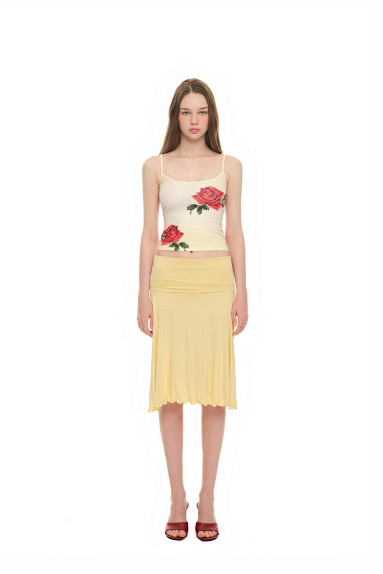 ROSE SLEEVELESS TOP (YELLOW)