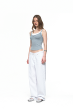 LAYERED LACE CAMI-TOP (LIGHT BLUE)