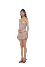 FLORAL MICRO SHORTS (IVORY)