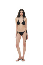 FLORAL BEADS BIKINI (BLACK)
