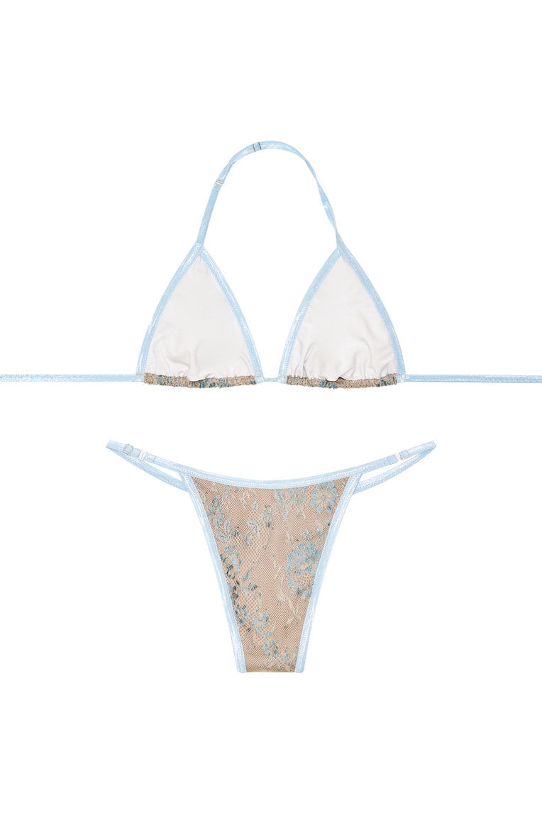 LACE BIKINI (LIGHT BLUE)