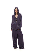 ZODIAC 02 HOTFIX WAFFLE ZIP-UP HOODIE (PURPLE) - 6