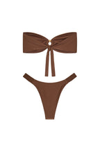 WOOD O-RING BIKINI (BROWN)