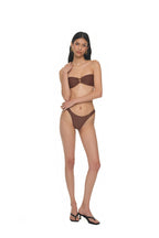 WOOD O-RING BIKINI (BROWN)