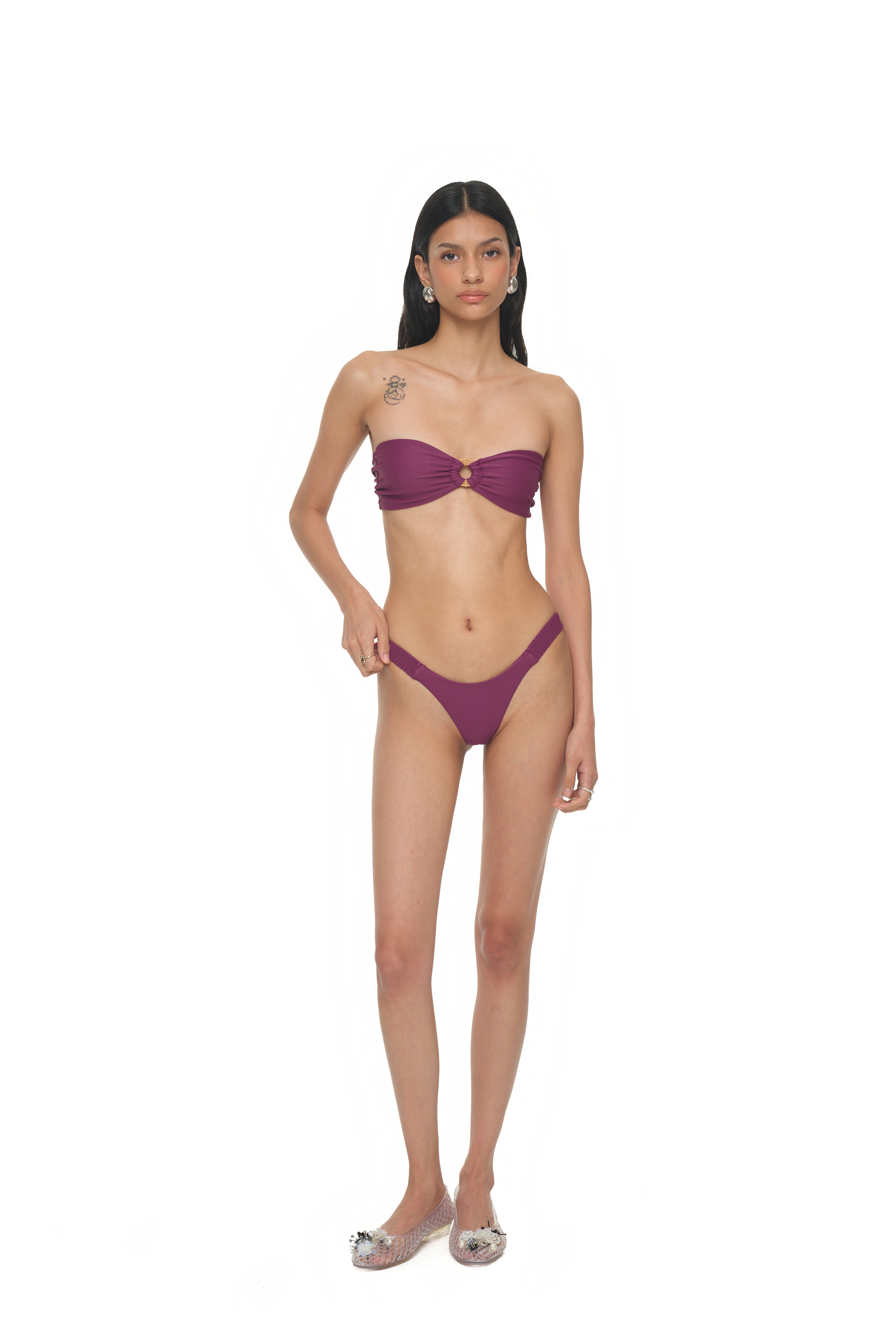 WOOD O-RING BIKINI (PURPLE)