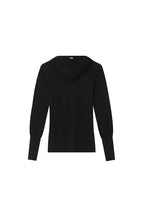 SHEER SLIM-FIT HOODIE (BLACK)