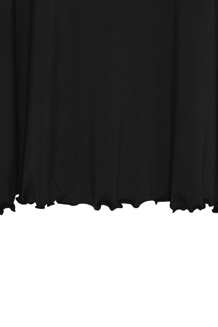 SLIT MIDI SKIRT PANTS (BLACK)