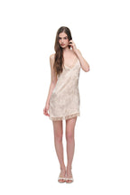 FLORAL HOTFIX MINI SLIP DRESS (LIGHT PINK)