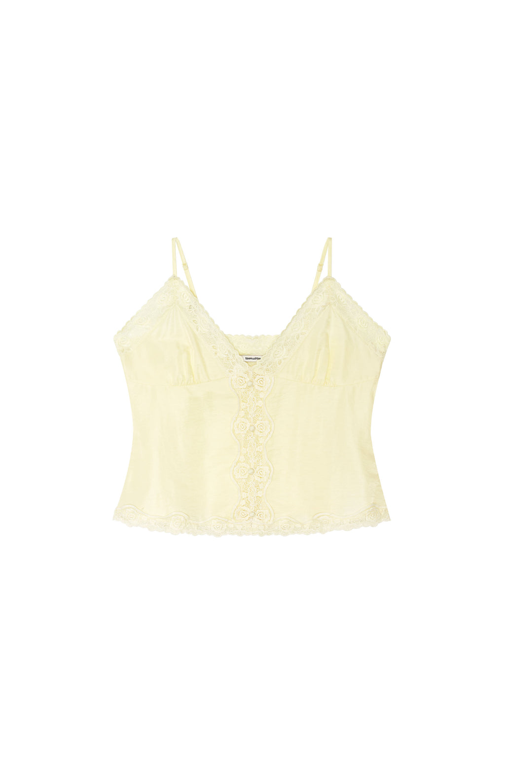 LACE SLIP SLEEVELESS TOP (YELLOW)