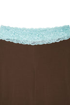 LACE POINT LOOSE-FIT PANTS (BROWN)
