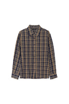 PLAID OVERSIZED SHIRT (NAVY)