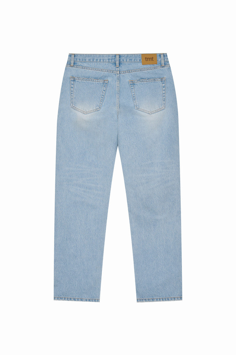 SLIM STRAIGHT-FIT JEANS (LIGHT BLUE)