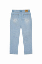 SLIM STRAIGHT-FIT JEANS (LIGHT BLUE)