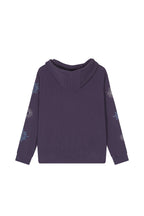 ZODIAC 02 HOTFIX WAFFLE ZIP-UP HOODIE (PURPLE) - 11