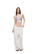 TWIN ZODIAC WAFFLE PANTS (WHITE)