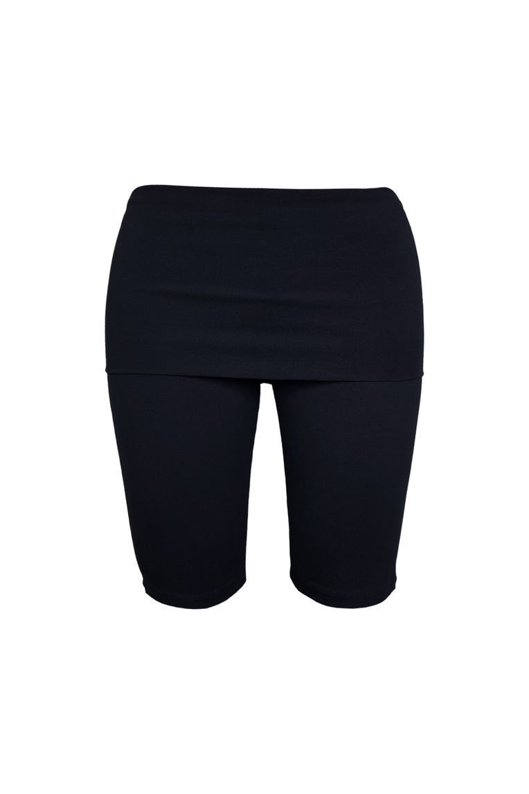 FOLDOVER CAPRI PANTS (BLACK)