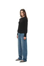 SHEER SLIM-FIT HOODIE (BLACK)