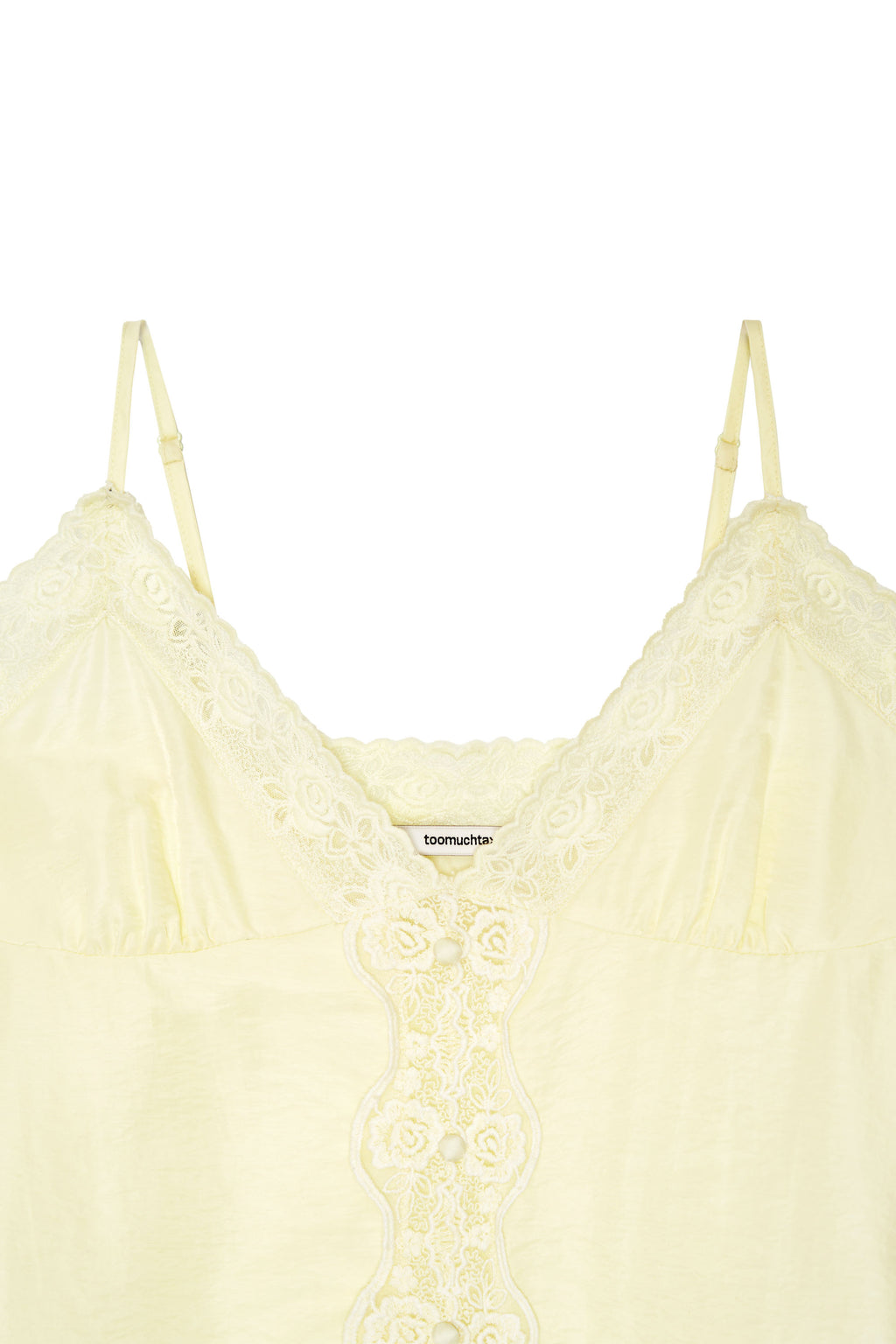 LACE SLIP SLEEVELESS TOP (YELLOW)