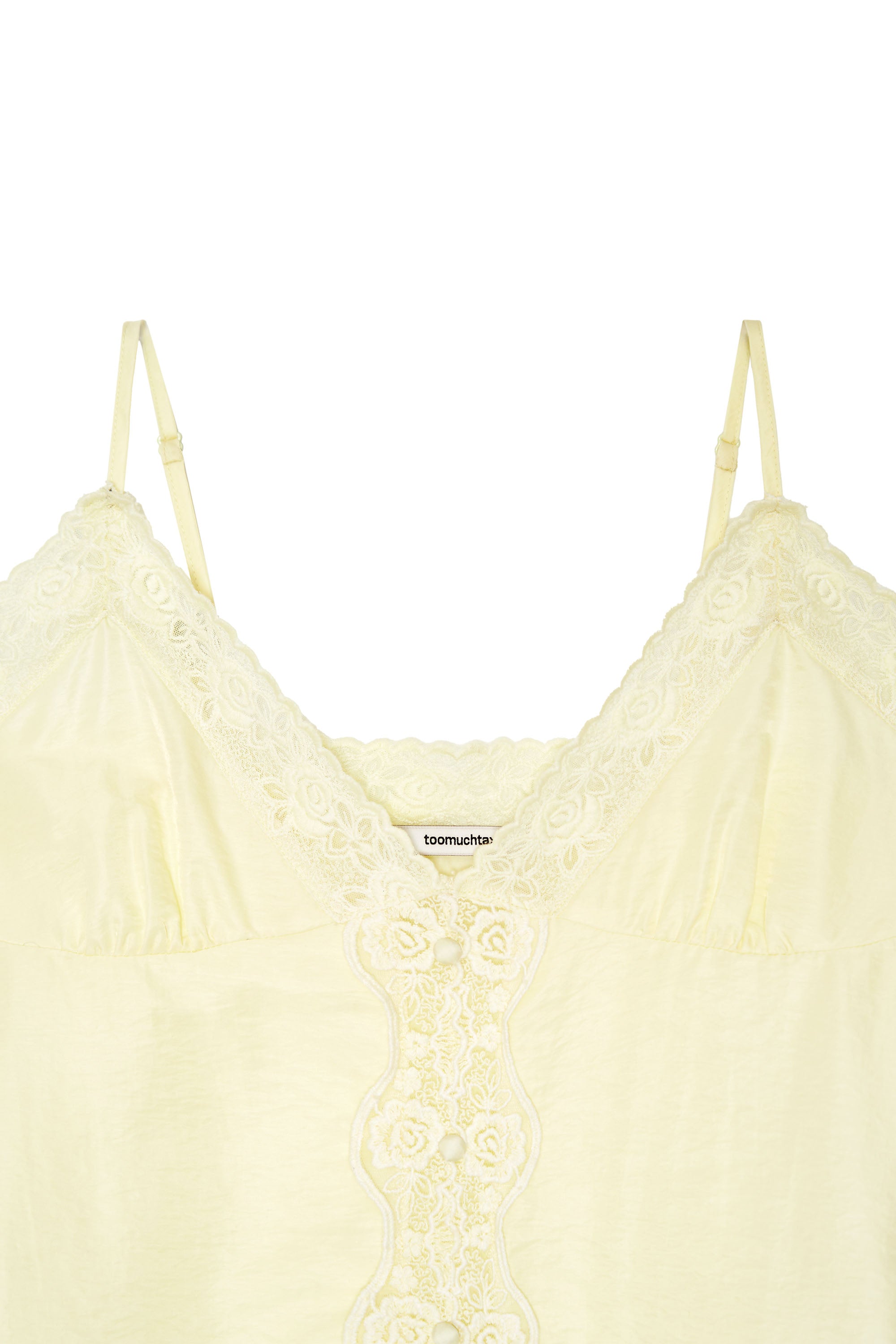 LACE SLIP SLEEVELESS TOP (YELLOW)