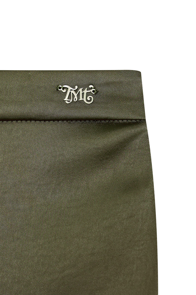 LACE MIDI SKIRT (KHAKI)