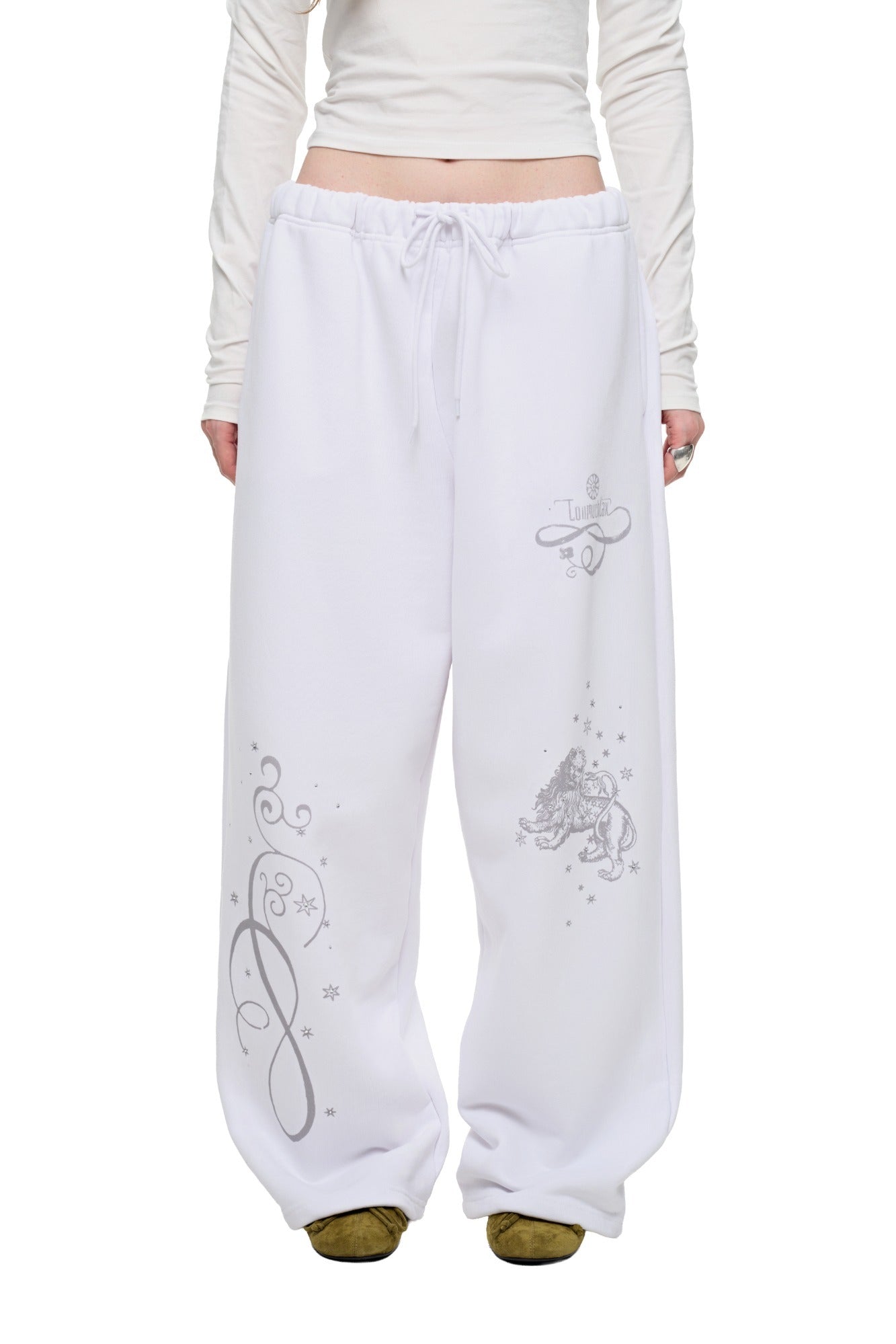 ORNAMENT 02 SWEATPANTS (WHITE)