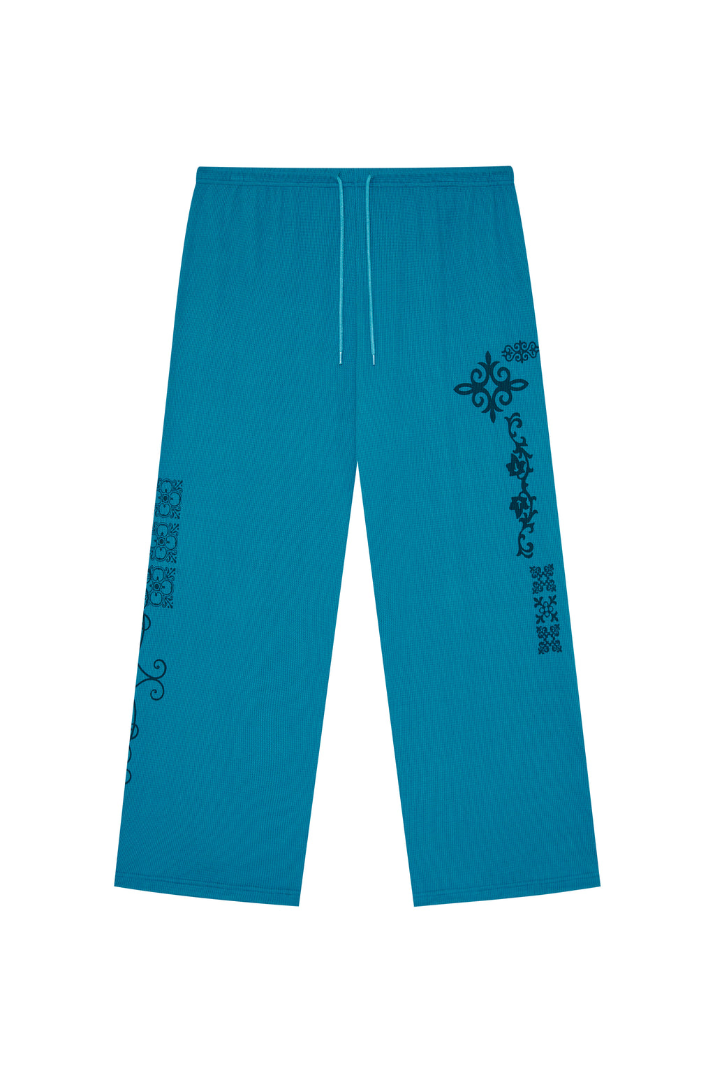 LEO WAFFLE PANTS (TEAL)