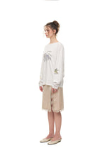 WALLPAPER POINTELLE LONG SLEEVE T-SHIRT (WHITE)
