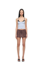 BRA-LAYERED SLEEVELESS TOP (LACE/LIGHT BLUE)