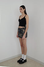 V-NECK RIBBED TANK TOP (BLACK)