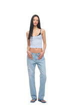 SLIM STRAIGHT-FIT JEANS (LIGHT BLUE)