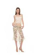 ROSE FLAIR MIDI SKIRT (WHITE)