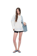 FAUX LEATHER 02 TOTE BAG (LIGHT BLUE)