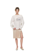 WALLPAPER POINTELLE LONG SLEEVE T-SHIRT (WHITE)