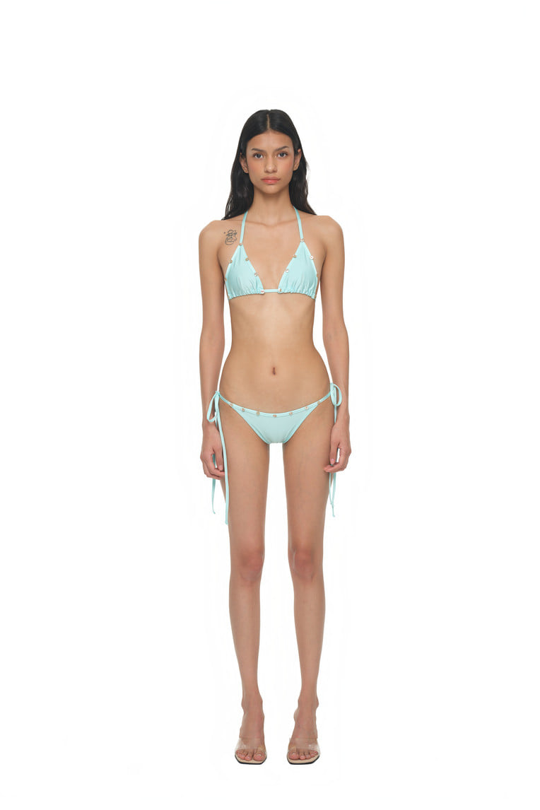 MOTHER OF PEARL GLITTER BIKINI (LIGHT BLUE)
