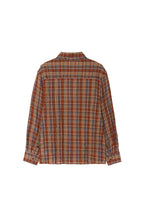 PLAID OVERSIZED SHIRT (BROWN)