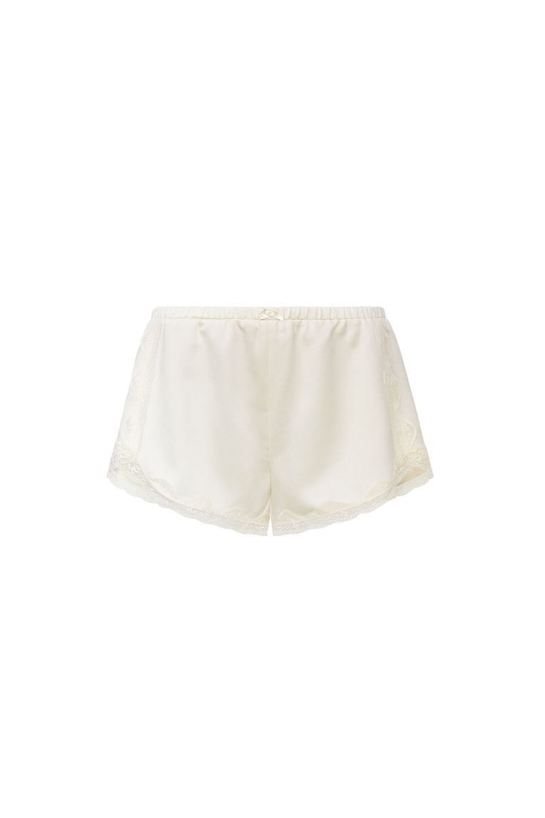 LACE TRIM SLIP SHORTS (IVORY)