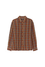PLAID OVERSIZED SHIRT (BROWN)