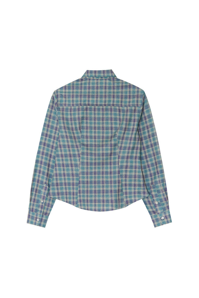 PLAID SLIM-FIT SHIRT (GREEN)