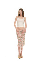 ROSE FLAIR MIDI SKIRT (PINK)