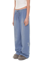 ZODIAC HOTFIX WAFFLE PANTS (WASHED BLUE)