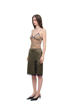 LACE MIDI SKIRT (KHAKI)