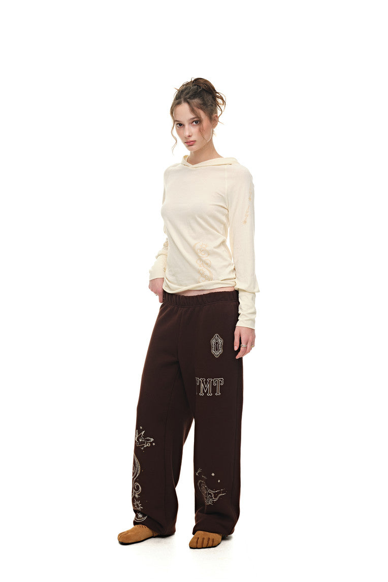 SHEER SLIM-FIT HOODIE (IVORY)
