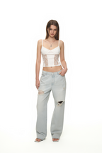 BUSTIER CAMI TOP (WHITE)