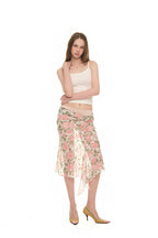 ROSE FLAIR MIDI SKIRT (PINK)