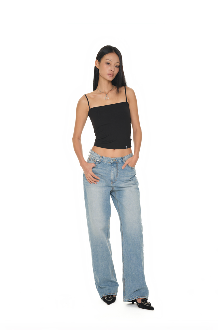 LOW RISE LOOSE-FIT JEANS (LIGHT BLUE)